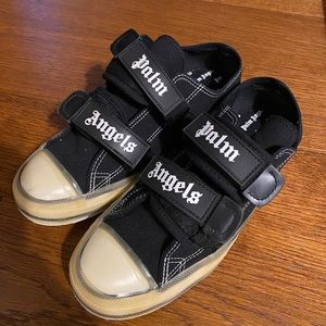 PALM ANGELS Black Logo Vulcanized Sneakers